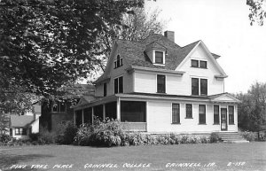 Pine Tree Place, Grinnell College Real Photo Grinnell, Iowa  