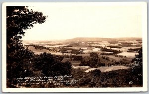 Backbone Mountain Maryland 1940s RPPC Real Photo Postcard Alleghenies Table Rock