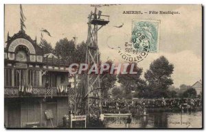 Old Postcard Amiens Water Fete