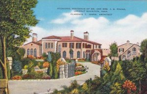 Tennessee Lookout Mountain Stonedge Residence Of Mr And Mrs J B Pound Lookout...