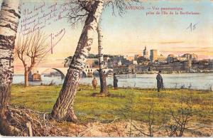 BF7519 avignon vue panoramique prise de l ile de barhel france      France