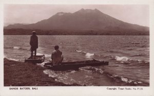 Danoe Batoer Bali Raft Boat Tower Studios Indonesia Real Photo Postcard