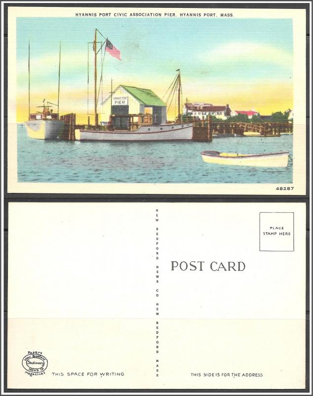 Massachusetts, Hyannis Port Civic Association Pier - [MA-591]