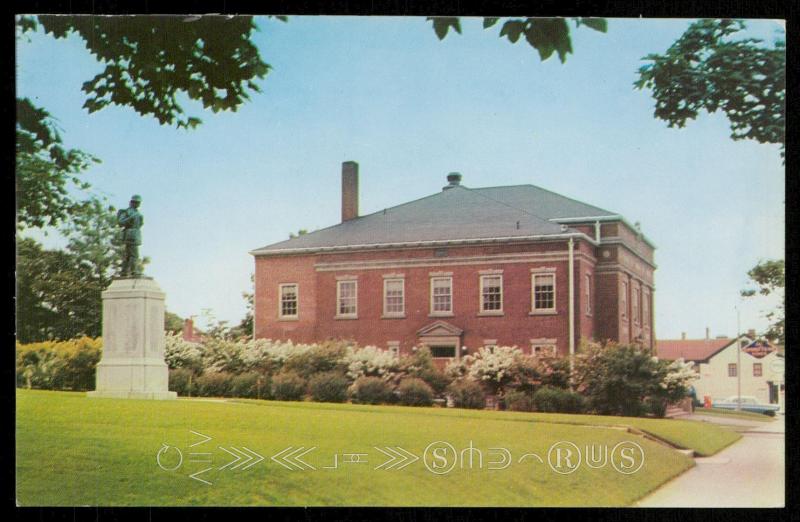 Courthouse and War Memorial at Yarmouth, Nova Scotia