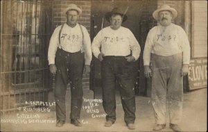 Rosenberg Texas TX Local Men Citizen's Dev. Fort Bend County Real Photo Postcard