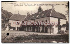 Postcard Old Bellevaux by Rioz Haute Saone Cloitre Remains of the old Abbey i...