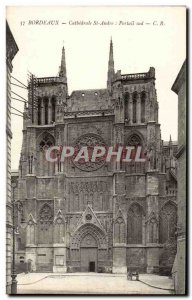 Bordeaux - Cathedrale St Andre South Portal - Old Postcard