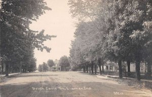 Ligonier Indiana South Cavin Street Real Photo Vintage Postcard AA56402