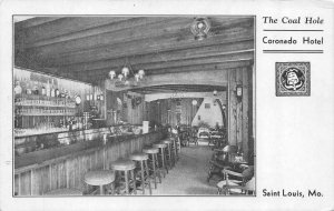 ST LOUIS, Missouri MO   COAL HOLE BAR~Coronado Hotel  ROADSIDE  Vintage Postcard