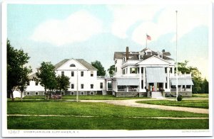 VINTAGE POSTCARD THE CHAMPLAIN CLUB AT CLIFF HAVEN NEW YORK