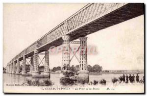 Old Postcard The Cubzac Bridges Road Bridge