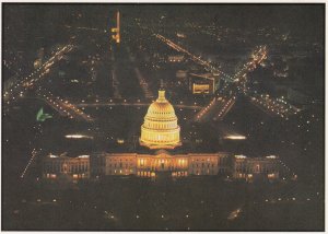 Washington D C The Capitol At Night