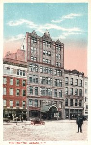 Vintage Postcard Prospect View Of Hampton Building Landmark Albany New York NY