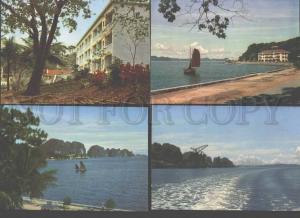 096990 VIETNAM Gulf HA-LONG views set of 8 old colorful PC