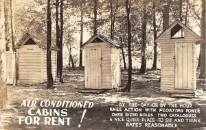 Air Conditioned Cabins for Rent 1940 real photo