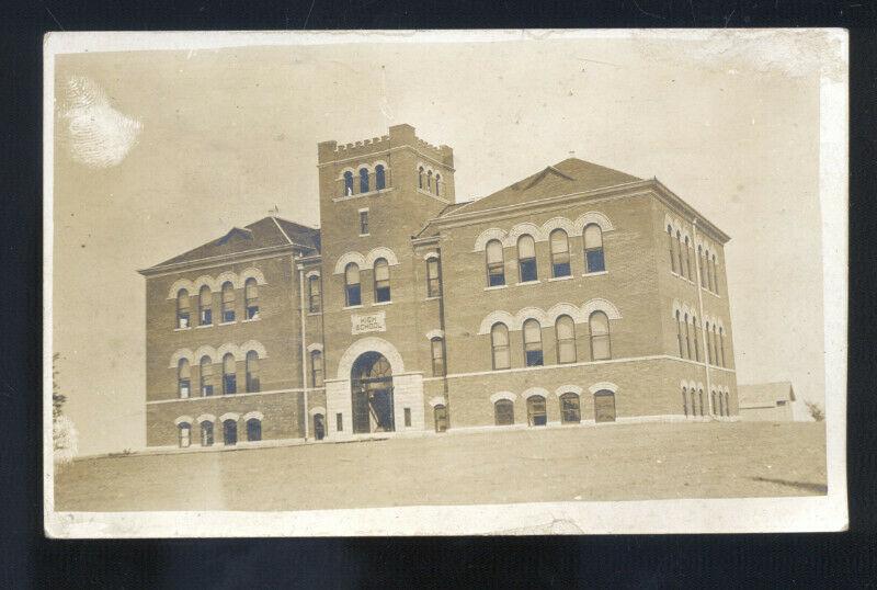 RPPC NEWMAN CENTER NEBRASKA SCHOOL CARNS NEB ROBINSON REAL PHOTO POSTCARD