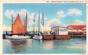 Atlantic City, New Jersey - The View of the Pier at the Inlet - Fishing Trips