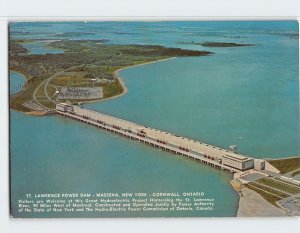 Postcard St. Lawrence Power Dam
