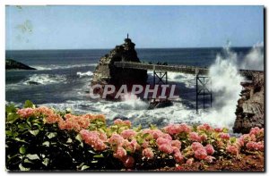 Biarritz - The Rock of the Virgin - Old Postcard