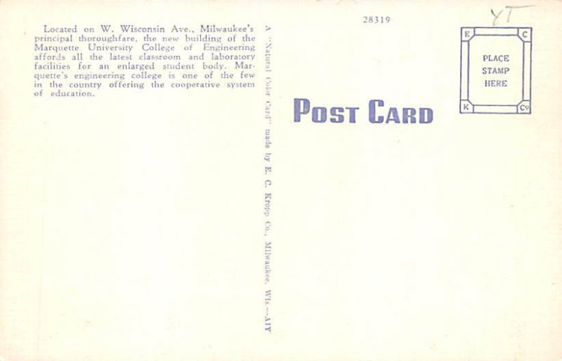 Maequette University Engineering Building Milwaukee WI 