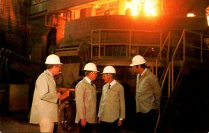 President Jimmy Carter Visiting Steel Mill In New Jersey 1980