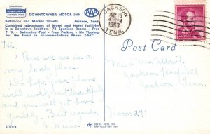 Postcard Downtowner Motor Inn Hotel AAA Jackson Tennessee