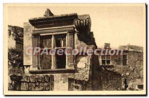 Old Postcard The Bouches du Rhone Les Baux Window Renaissance Ruin of a Prote...