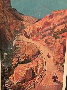 Postcard Ute Pass, Williams Range in Colorado. Prudential Ad on back.   U1
