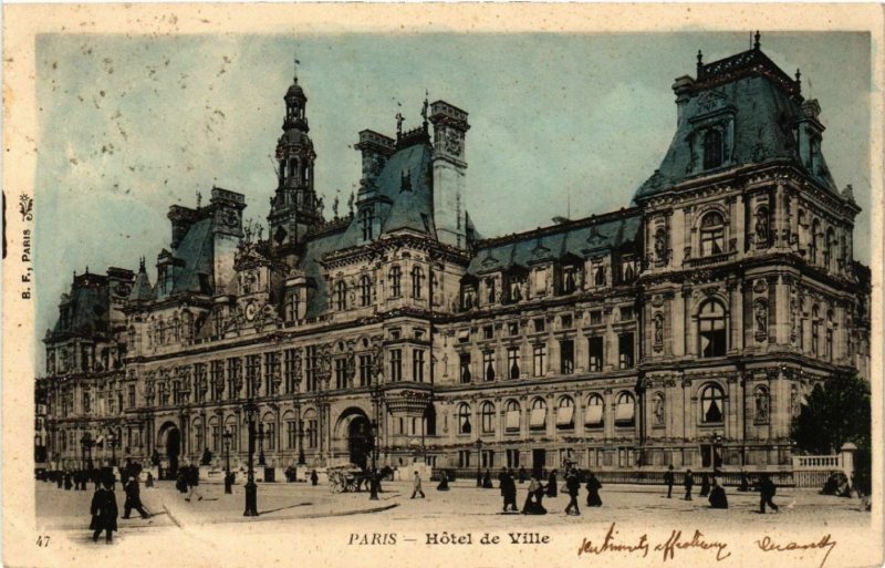 CPA PARIS 4e Hotel de Ville (445596)