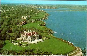 Postcard AERIAL VIEW SCENE Newport Rhode Island RI AN4587