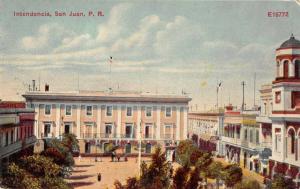 San Juan Puerto Rico Intendencla Birds Eye View Antique Postcard J66997