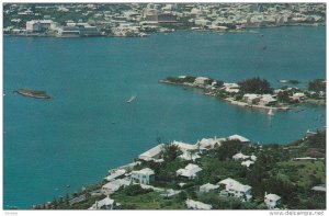 Aerial View of Paget, HAMILTON, Bermuda, 40-60's