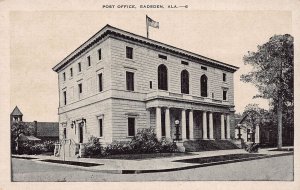 J82/ Gadsden Alabama Postcard c1940s U.S. Post Office Building 177