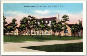 1934 Ocean Forest Country Club Myrtle Beach South Carolina SC Posted Postcard