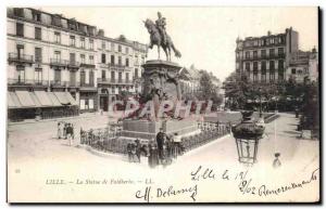 Postcard Old Lille Statue Faidberbe