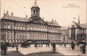 Netherlands Amsterdam Dam Met Koninklijk Paleis Postcard 03.84