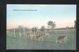 SILOAM SPRINGS ARKANSAS DEER PARK HANDCOLORED VINTAGE POSTCARD 1908