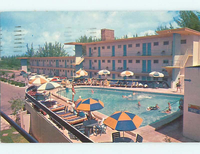 1950's HOLIDAY BEACH MOTEL Hollywood Florida FL s8278