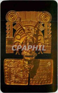 Postcard Mexico Modern reproduction of the God of Death in solid gold one of ...