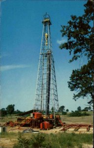 Oil Drilling Rig Mississippi Deep South Postcard