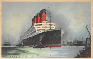 R.M.S. Aquitania Ocean Liner Ship Cunard Line Ship Steamer Unused 