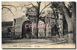 Postcard Old Nimes The Temple of Diana