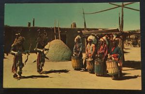 Postcard Unused Indian Ceremonial Dancers Buffalo Dance NM LB