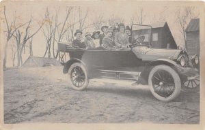 J44/ Early Automobile Auto RPPC Postcard c1910 203