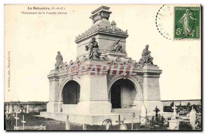 Old Postcard La Boissiere family Monument Heriot