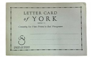 Leporello booklet letter card York 6 pictorials letter cards 