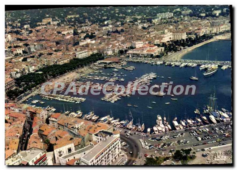 Modern Postcard Cannes Aerienne View On The Harbor and the City Center