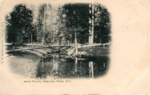 Canada 1903 Postcard Seat Ponds Stanley Park Vancouver BC T N Hibben and Co