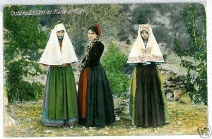 CARTOLINA d'Epoca: COSTUMI SICILIANI - PIANA dei GRECI