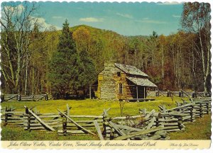 John Oliver's Historic Cabin Smokey Mountains near Townsend Tennessee 4 by 6